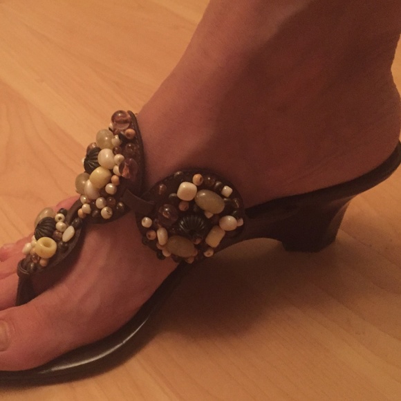 Franco Sarto - Unique Beaded Classy Sandal - Picture 4 of 6
